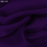 Satin Faced Organza - Royal Purple