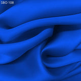 Dynamic Blue Satin Faced Organza - Fabrics & Fabrics