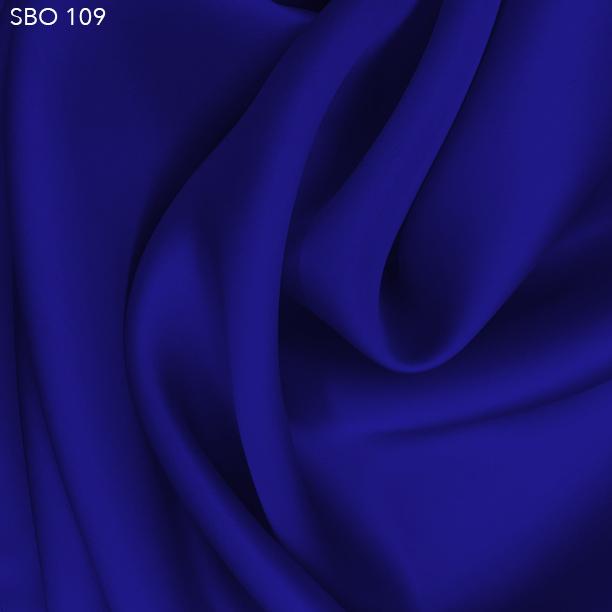 Royal Blue Satin Faced Organza - Fabrics & Fabrics