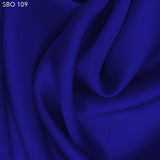 Royal Blue Satin Faced Organza - Fabrics & Fabrics