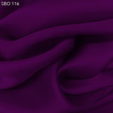 Violet Satin Faced Organza - Fabrics & Fabrics