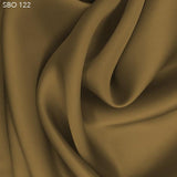 Deep Camel Satin Faced Organza  - Fabrics & Fabrics