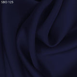 Navy Blue Satin Faced Organza - Fabrics & Fabrics