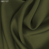 Khaki Green Satin Faced Organza - Fabrics & Fabrics
