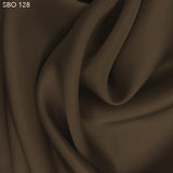 Chocolate Powder Brown Satin Faced Organza  - Fabrics & Fabrics