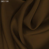 Caramel Brown Satin Faced Organza  - Fabrics & Fabrics