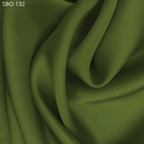 Pickle Green Satin Faced Organza - Fabrics & Fabrics