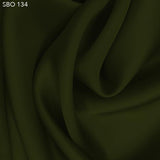 Pesto Green Satin Faced Organza - Fabrics & Fabrics