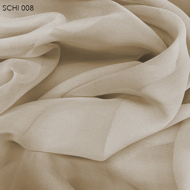 Silk Chiffon - Barley Beige - Fabrics & Fabrics