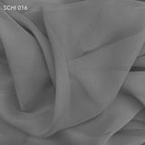 Steeple Grey Silk Chiffon - Fabrics & Fabrics