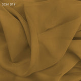 Silk Chiffon - Ochre Yellow - Fabrics & Fabrics