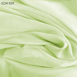Lime Cream (Green) Silk Chiffon - Fabrics & Fabrics