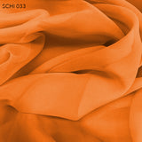 Silk Chiffon - Citrus Orange - Fabrics & Fabrics