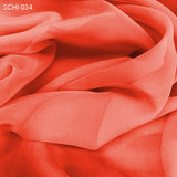 Silk Chiffon - Coral Pink - Fabrics & Fabrics