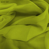 Silk Chiffon - Acid Lime - Fabrics & Fabrics