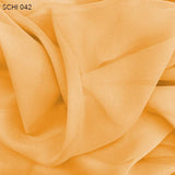 Orange Silk Chiffon - Fabrics & Fabrics