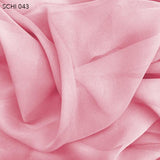 Flamingo Pink Silk Chiffon - Fabrics & Fabrics