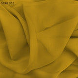 Silk Chiffon - Mustard Gold - Fabrics & Fabrics