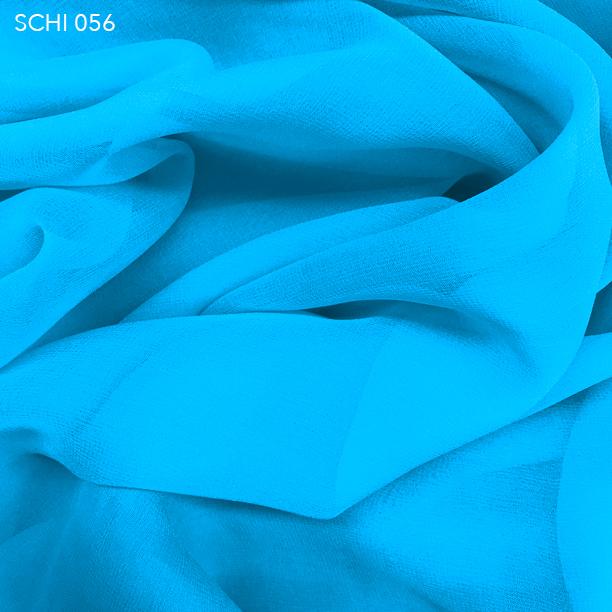 Electric Blue Silk Chiffon - Fabrics & Fabrics