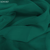 Silk Chiffon - Deep Teal - Fabrics & Fabrics