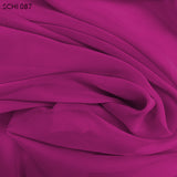 Silk Chiffon - Pink Berry - Fabrics & Fabrics