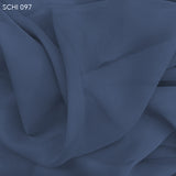 Silk Chiffon - Stone Wash Blue - Fabrics & Fabrics