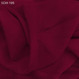 Red Silk Chiffon - Fabrics & Fabrics