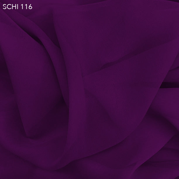 Silk Chiffon - Electric Violet - Fabrics & Fabrics
