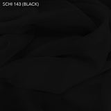 Blackest Black Silk Chiffon - Fabrics & Fabrics
