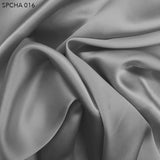 Steeple Grey Silk Charmeuse - Fabrics & Fabrics