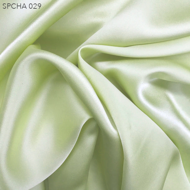 Silk Charmeuse - Lime Cream - Fabrics & Fabrics