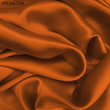 Silk Charmeuse - Russet Orange - Fabrics & Fabrics
