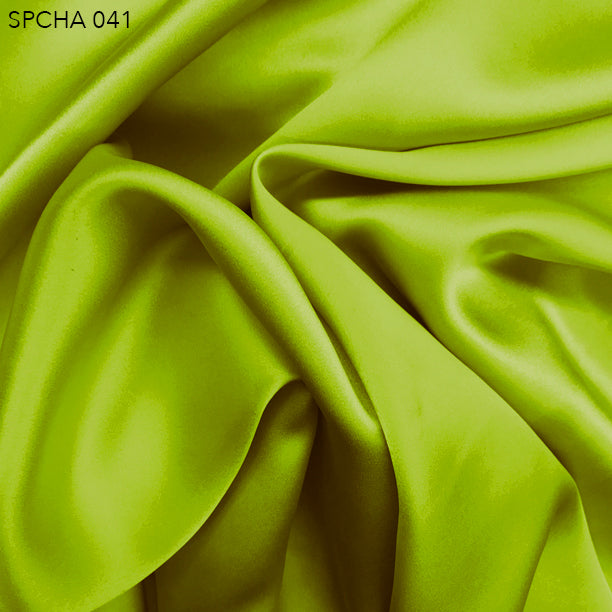 Silk Charmeuse - Acid Lime - Fabrics & Fabrics