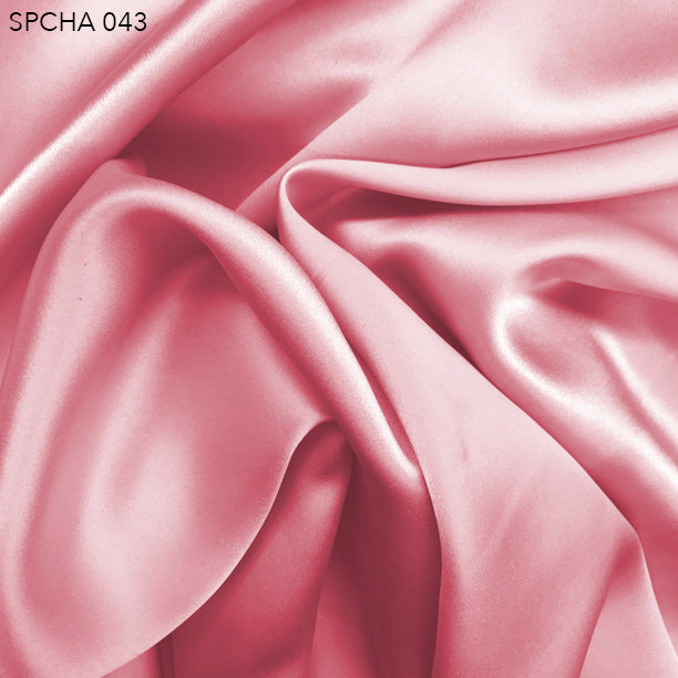 Silk Charmeuse - Flamingo Pink - Fabrics & Fabrics