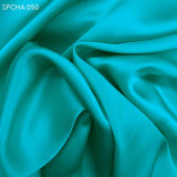 Aruba Blue Silk Charmeuse - Fabrics & Fabrics