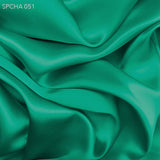 Silk Charmeuse - Teal Green - Fabrics & Fabrics