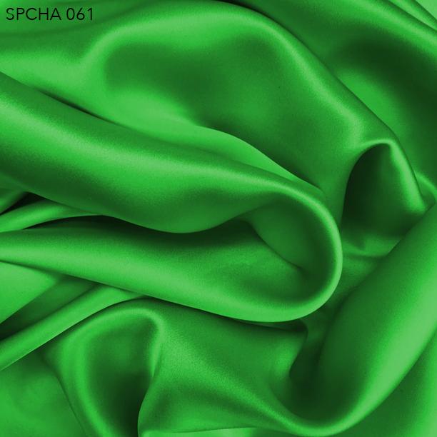 Bright Green Silk Charmeuse - Fabrics & Fabrics