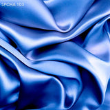 Azure Blue Silk Charmeuse - Fabrics & Fabrics