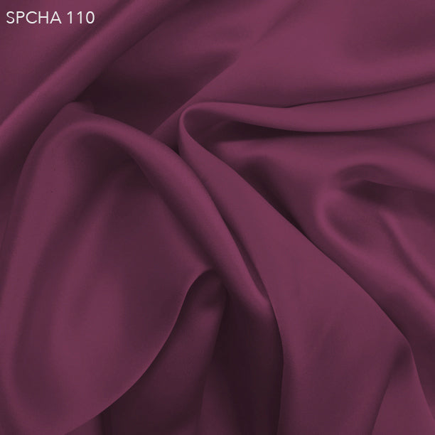 Silk Charmeuse - Sangria Purple - Fabrics & Fabrics
