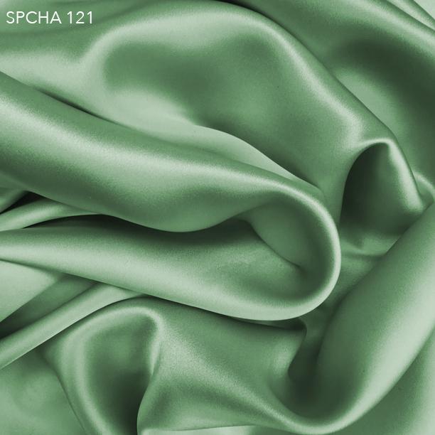 Peapod Green Silk Charmeuse - Fabrics & Fabrics