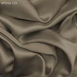 Silk Charmeuse - Khaki Brown - Fabrics & Fabrics