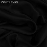 Blackest Black Silk Charmeuse - Fabrics & Fabrics