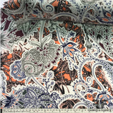 Paisley Printed Silk Charmeuse - Multicolor