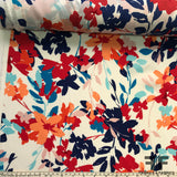 Bright Floral Printed Silk Georgette - Multicolor - Fabrics & Fabrics NY
