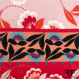 Bohemian Floral Printed Silk Crepe de Chine - Multicolor
