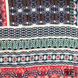 Abstract Printed Silk Georgette - Multicolor - Fabrics & Fabrics NY