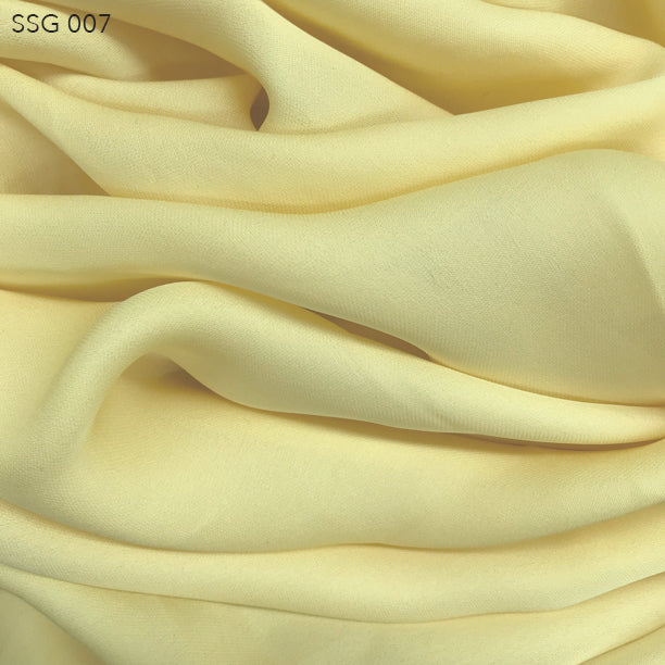 Silk Georgette - Icy Lemonade - Fabrics & Fabrics