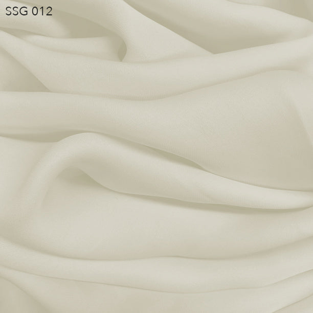 Silk Georgette - Ivory - Fabrics & Fabrics