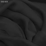 Black Silk Georgette - Fabrics & Fabrics