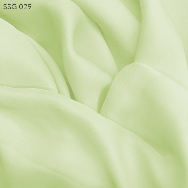 Silk Georgette - Lime Cream - Fabrics & Fabrics